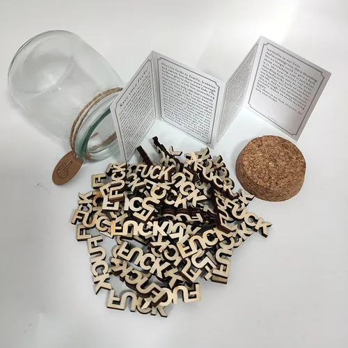 Miniatura 6 de Fuc ks to Give Jar - Regala un regalo de broma en una botella para cumpleaños, Navidad, ocasiones divertidas, amigo o aniversario (7 onzas)