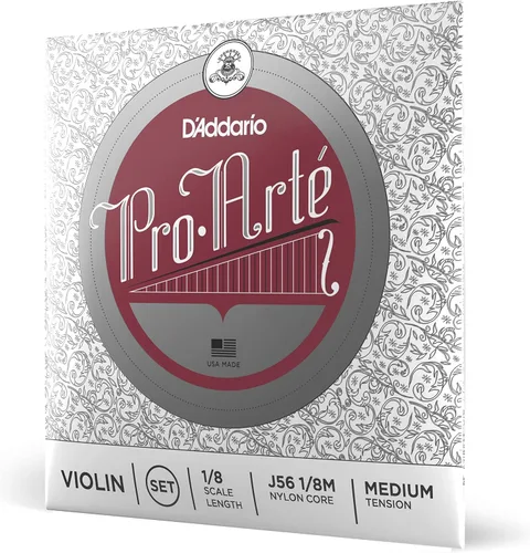 Miniatura 9 de D'Addario J56 4/4M Pro-Arte Cuerdas de violín de nailon, Medium
