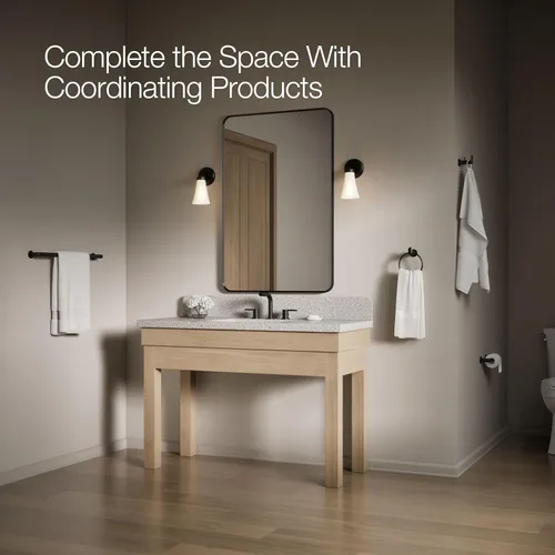 Miniatura 7 de Kohler K-24546-BL Kumin - Soporte para papel higiénico, color negro mate