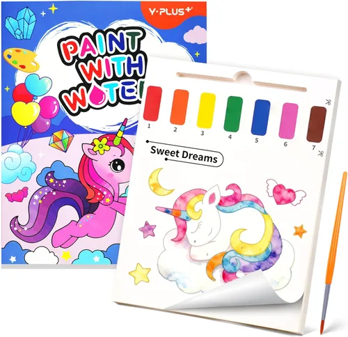 Miniatura 25 de YPLUS Libros de pintura con agua para niños pequeños, juguetes de arte y manualidades de pintura de acuarela, regalo para niños de 1 a 3, 2 a 4, 4 a