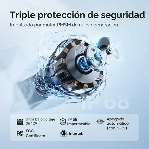 Miniatura 8 de iGarden P100 - Jet de natación para piscina, máquina de corriente de piscina con 5 modos de onda, entrenador de flujo de agua ajustable del 0 al