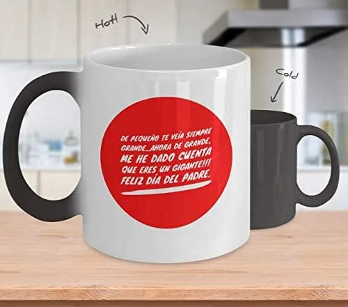 Regalo para Papa Taza de Cafe Padre Vaso, taza café divertidas, tazas personalizadas, taza de café inspiradoras, taza con mensajes positivos.