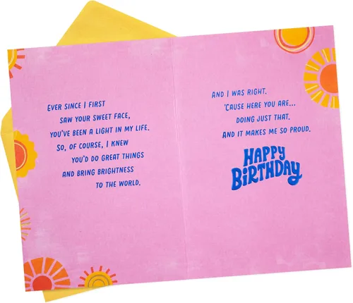 Miniatura 2 de Hallmark Tarjeta de amor Good Mail (manos de corazón) para amistad, cumpleaños, pensando en ti, cualquier día, día de San Valentín, día de Galentine