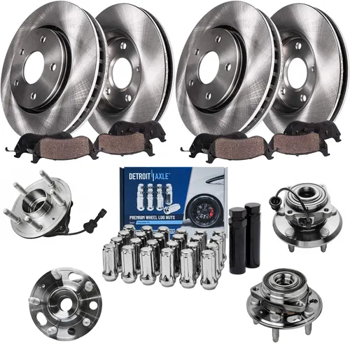 Miniatura 44 de Detroit Axle - 4 rotores de freno para Ford 2012 2013 2014 F-150 Lobo, repuesto de rotores de freno de disco: rotor delantero de 13.78 pulgadas
