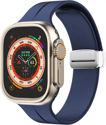 Miniatura 12 de Banda magnética compatible con Apple Watch de 38mm 40mm 41mm 42mm 44mm 45mm 46mm 49mm, mujeres y hombres, correa deportiva de silicona compatible