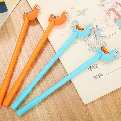 Miniatura 5 de Animal Llama Alpaca Oveja Camel Bolígrafos de Gel Set Moda Lindo Colorido Kawaii Encantador Colorido Bolígrafos de Gel de Oficina Material Escolar
