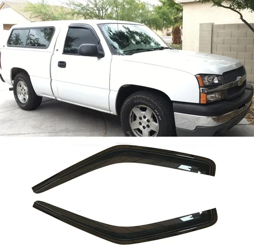 Miniatura 10 de 94229 Deflector de viento para ventana lateral, compatible con Mitsubishi Lancer 2002-2006, juego de 4 protectores de canal exterior con cinta