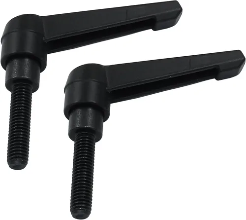 2 manijas de palanca de sujeción ajustables M8 x 1.260 in de rosca macho, manijas ajustables con botón de palanca de trinquete, manijas de tornillo