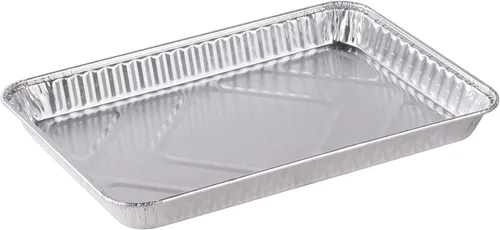 Miniatura 3 de Sartenes de aluminio desechables de tamaño completo para hornear bandejas para hornear Bandeja de papel de aluminio reutilizable antiadherente