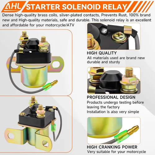 Miniatura 4 de AHL Relé solenoide de arranque para Polaris Trail Blazer 250 1990-2003 ATV