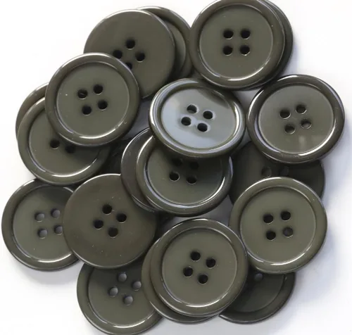 Miniatura 7 de GANSSIA Botones de 1 pulgada (25mm) redondos de 4 agujeros para costura, botón de color beige de respaldo plano, para manualidades DIY, paquete
