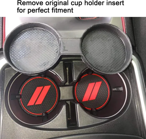Miniatura 7 de Se ajusta a los accesorios Dodge Charger 2015-2023, juego de 26 piezas de soporte para portavasos, revestimiento de palanca de cambios de consola