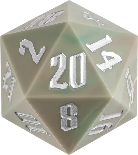 Miniatura 9 de 55mm dados de 20 lados DND, dados gigantes D20 D&D poliédricos grandes D20 con caja de regalo de dados para Dungeons and Dragons, juegos de mesa RPG