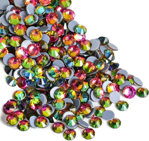 Miniatura 75 de Beadsland Hotfix - 2880 diamantes de imitación de cristal con parte trasera plana para manualidades, ropa, decoraciones de bricolaje, cristal AB