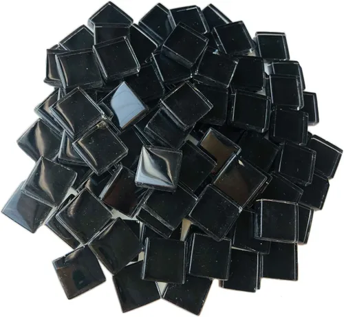 Miniatura 20 de 100 Piezas de Azulejos de Mosaico a Granel de Colores Surtidos, Azulejos de Vidrio Opaco para Manualidades de Mosaico DIY, Adornos para el Hogar