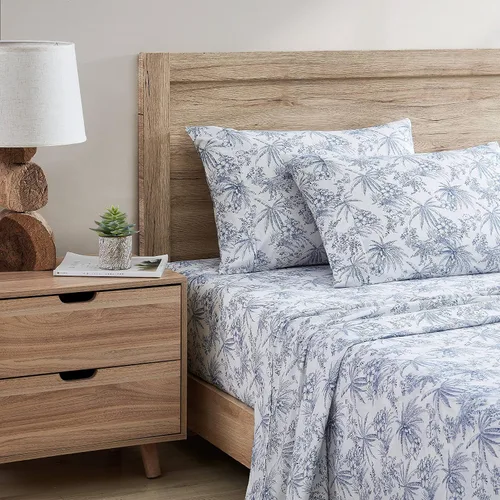 Miniatura 151 de Tommy Bahama - Juego de sábanas tamaño King, ropa de cama de percal 100% algodón con una sensación crujiente y fresca, sábanas con sábana bajera