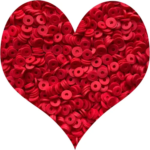 Miniatura 15 de 3000 cuentas redondas planas de polímero de vinilo Heishi para hacer joyas, mujeres, collares, pulseras y aretes (09-amarillo)