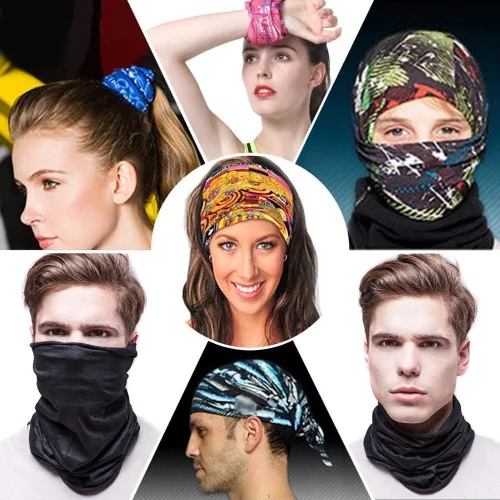Miniatura 3 de Bandana unisex multifuncional sin costuras, bufanda para el cuello, gorro, mascarilla para la cara.