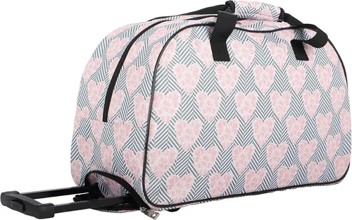 Miniatura 3 de Betsey Johnson Colección de equipaje de mano de diseñador - Bolsa de lona ligera de 22 pulgadas - Maleta de viaje de negocios de fin de semana con 2