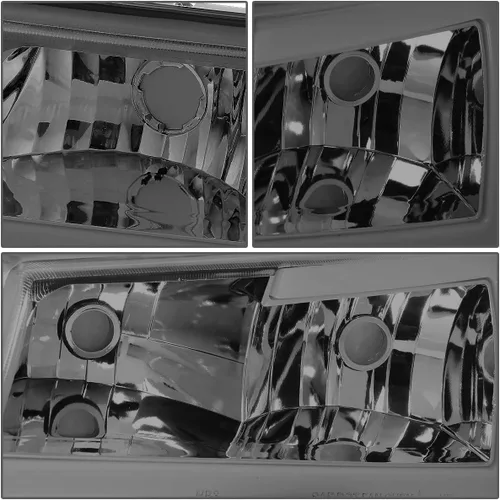Miniatura 4 de Juego de faros delanteros y defensa DNA MOTORING HL-LB-CSIL03-SM-CL1 con lentes ahumados 3D LED DRL compatible con 03-06 Silverado 1500-3500