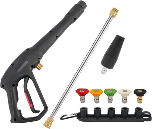 Miniatura 9 de Bear Force Mango de gatillo de pistola rociadora a presión, pistola de agua de alta presión máx. 3300 psi, compatible con algunas de las lavadoras