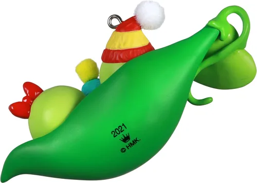 Miniatura 2 de Hallmark Keepsake Adorno de Navidad, año 2021, bebé hace tres guisantes