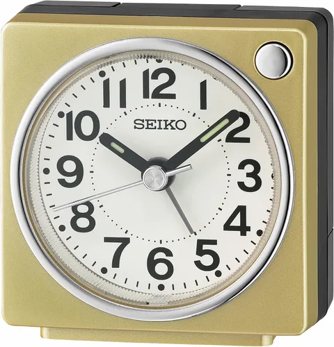 SEIKO Fuji - Reloj despertador para dormitorio, color dorado