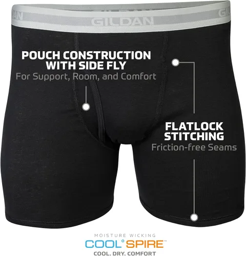 Miniatura 2 de Gildan Men's Underwear Boxer Briefs, Multipack