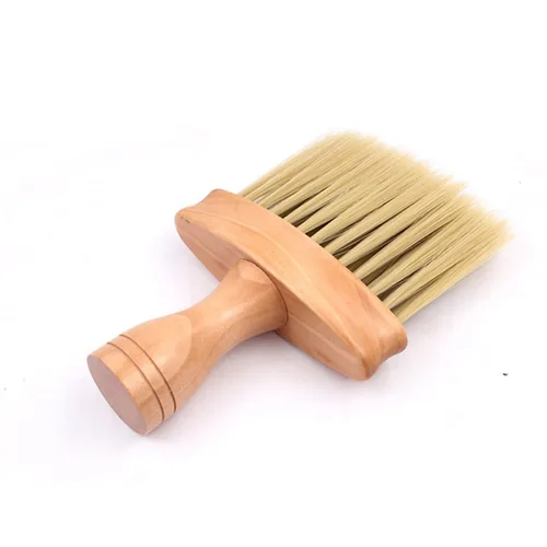 Miniatura 9 de KALLORY 2 unids peluquero cuello plumero cepillo profesional de corte de pelo kit para peluquería uso en el hogar mango para quitar el polvo