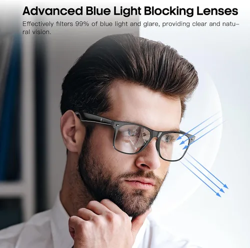 Miniatura 4 de Lentes inteligentes de traducción AI para hombres y mujeres, gafas de sol Bluetooth 6.0, protección UV, asistente de voz, audio de oído abierto