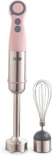 Miniatura 6 de Dash Chef Series - Batidora de mano de inmersión de 5 velocidades con cuchillas de acero inoxidable, accesorio para batidora y guía de recetas