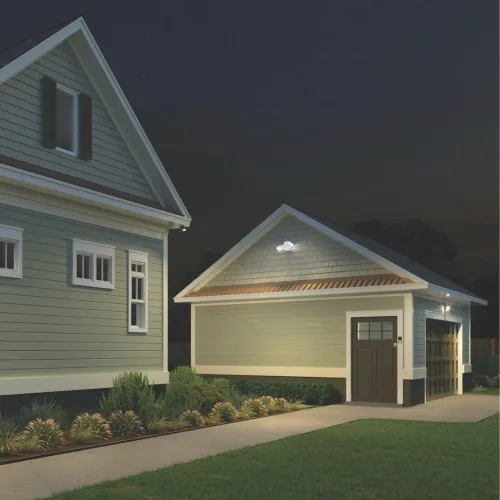 Miniatura 8 de Lithonia Lighting HomeGuard - 2 luces LED de inundación para exteriores, luces LED para exteriores, sensor de atardecer a amanecer, lúmenes Blanco