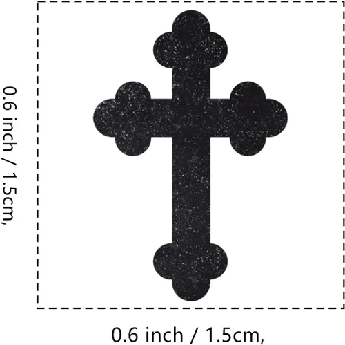 Miniatura 2 de Christian Cross - Sello de goma pequeño, 3/5 pulgadas, pequeño sello para álbumes de recortes, planificador, hacer tarjetas