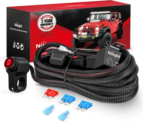 Miniatura 12 de Nilight Adaptador de Carga USB Tipo C para Motocicleta, Puerto 12V, Voltímetro, Interruptor de Encendido y Apagado Independiente, Fusible en Línea