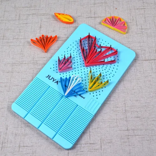 Miniatura 6 de JUYA Tabla de tejer con 2 funciones para guardar palos (azul)