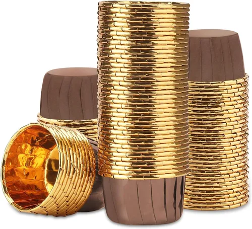 Miniatura 19 de EUSOAR Vasos para hornear, 50 forros para cupcakes de 3.5 onzas, forros para magdalenas de Navidad, envoltorios de cupcakes, papel para magdalenas