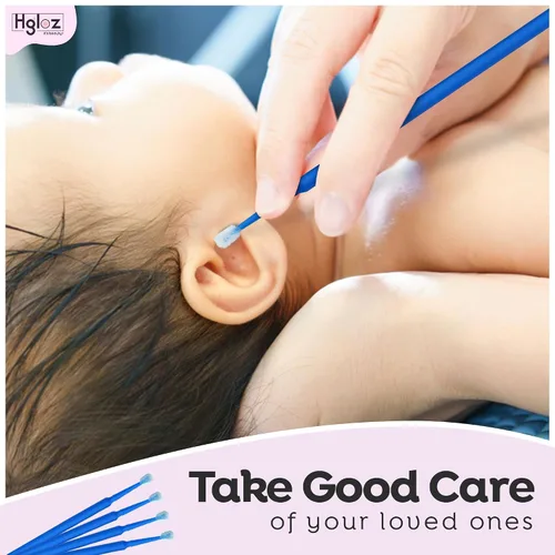 Miniatura 6 de Microswabs - Paquete de 500 extensiones de pestañas, color azul, microaplicador suave de 0.079 pulgadas con varitas de microfibra, adecuado