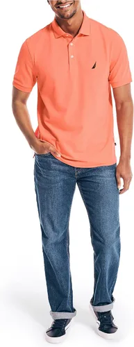 Miniatura 2 de Nautica Polo piqué de algodón elástico sólido para hombre