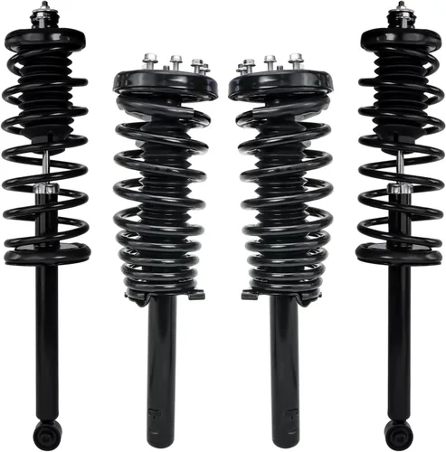 Miniatura 32 de Detroit Axle - 4 piezas de soportes para Toyota 2004 2005 2006 2007 2008 2009 Prius, soportes delanteros y traseros con resortes helicoidales