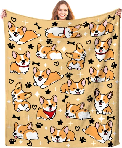 Miniatura 8 de Manta Linda de Gato con Patrón de Animales Mascotas Regalos para Amantes de Gatos Manta de Franela Suave y Ligera para Niños y Adultos 50"x40
