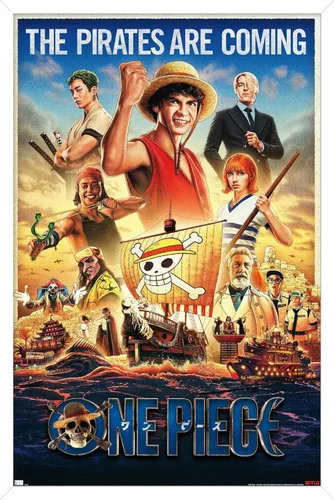 Miniatura 13 de Trends International Netflix One Piece - Póster de pared de una hoja, 34 pulgadas de largo x 22.4 pulgadas, versión enmarcada en negro Versión
