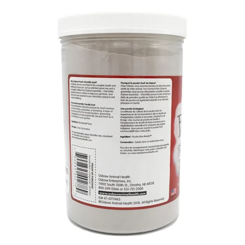 Miniatura 7 de Oxbow POOF! Baño de Polvo para Chinchillas, 100% Natural Polvo Azul Belleza para Chinchillas, Degus, Gerbillos y Hámsters, Aseo para Animales