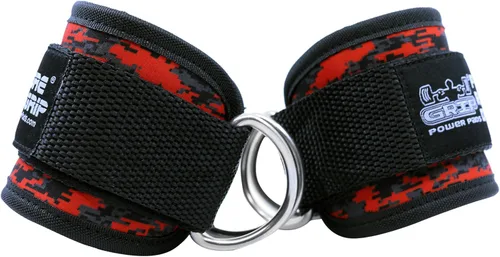 Miniatura 19 de Correas de tobillo para máquinas de cable con doble anillo en D, puños de neopreno premium ajustables para mejorar piernas, abdominales y glúteos