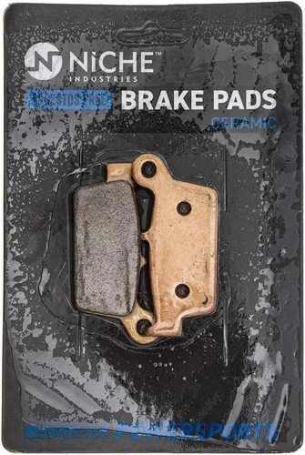 NICHE Juego de pastillas de freno para Honda XR650L CR125R CR250R Suzuki Yamaha 43105-KZ1-415 43082-1292 Trasera Cerámica