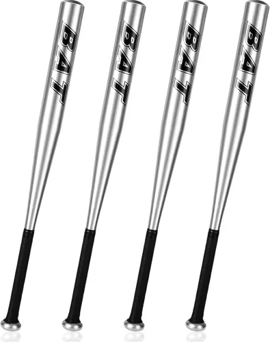 Jenaai 4 unidades de bate de béisbol de 28 pulgadas de aluminio para actividades deportivas de entrenamiento de béisbol