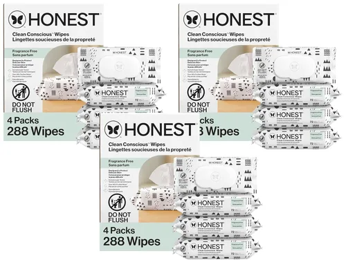 Miniatura 24 de The Honest Company - Toallitas limpiadoras para bebé con 99% de agua, respetuosas con el medioambiente, a base de plantas, hipoalergénicas