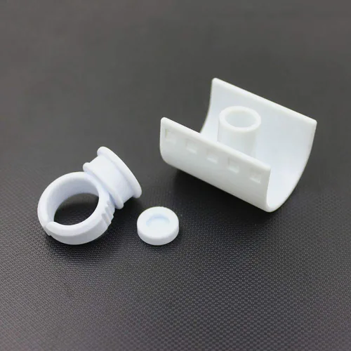 Miniatura 7 de Pestañas postizas en forma de U Anillo Tira de pestañas postizas Extensión de Pallet Pegamento Holder Set Herramienta de dedo con escala