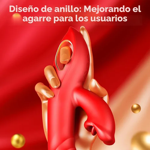 Miniatura 5 de Consoladore Vibrador de Empuje, Juguetes Sexuales para Adultos, 4EN1 Vibradores para Punto G, Estimulador de Lengua y Clítoris, Juguetes Sexuales