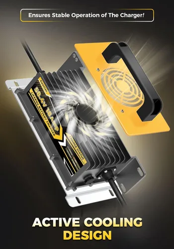 Miniatura 6 de Cargador de batería de litio de 58.4V 18AMP para batería LiFePO4 de 48 V (51.2 V), impermeable IP65, ideal para carrito de golf, fueraborda