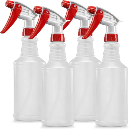 Bar5F Botellas de plástico con pulverización, paquete de 2, 16 onzas, para todo uso, vacías para soluciones químicas y de limpieza, rociador de